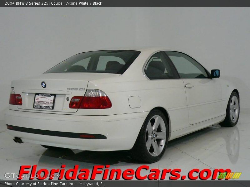 Alpine White / Black 2004 BMW 3 Series 325i Coupe