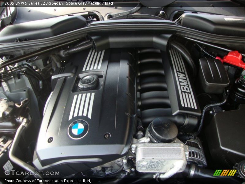 Space Grey Metallic / Black 2009 BMW 5 Series 528xi Sedan