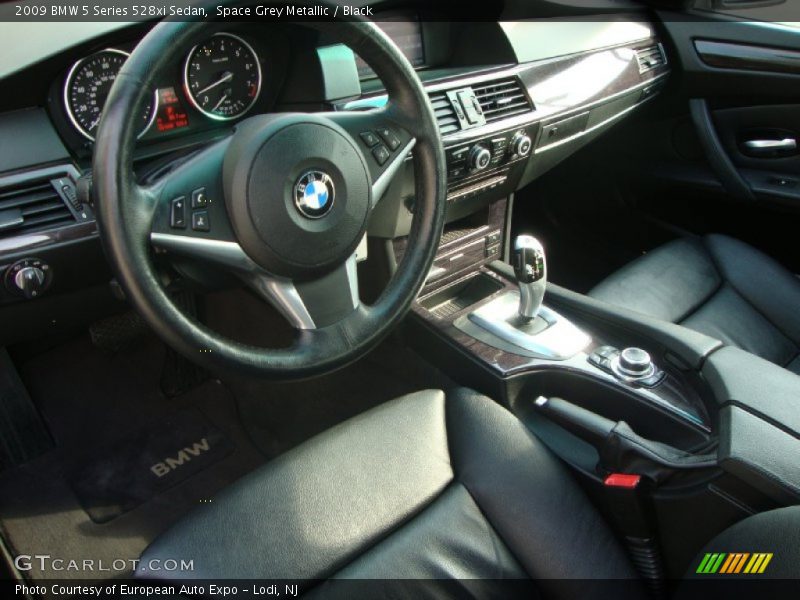 Space Grey Metallic / Black 2009 BMW 5 Series 528xi Sedan