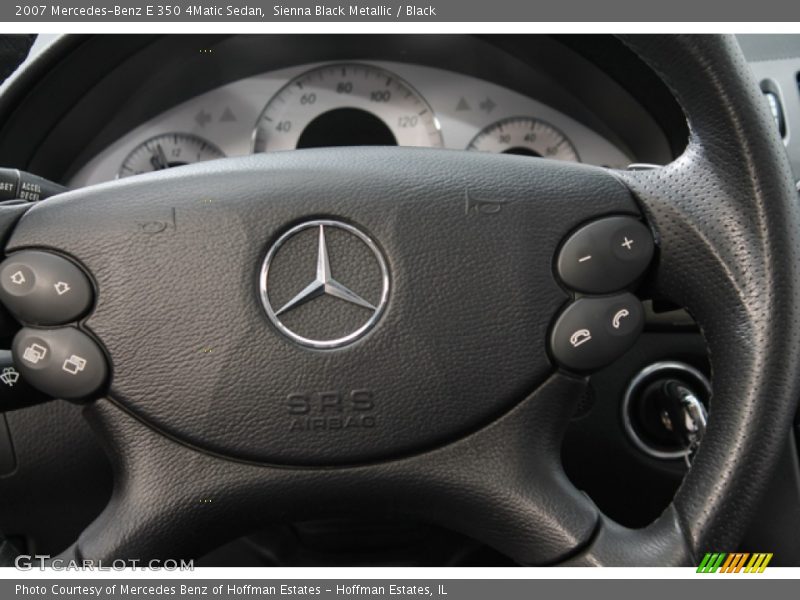 Sienna Black Metallic / Black 2007 Mercedes-Benz E 350 4Matic Sedan