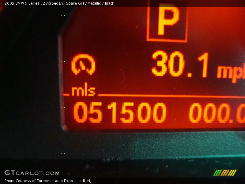 Space Grey Metallic / Black 2009 BMW 5 Series 528xi Sedan