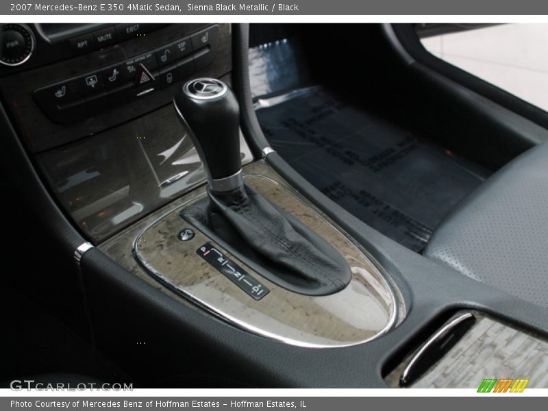Sienna Black Metallic / Black 2007 Mercedes-Benz E 350 4Matic Sedan