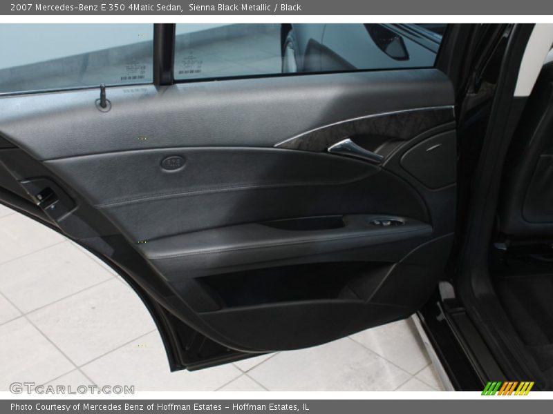 Sienna Black Metallic / Black 2007 Mercedes-Benz E 350 4Matic Sedan