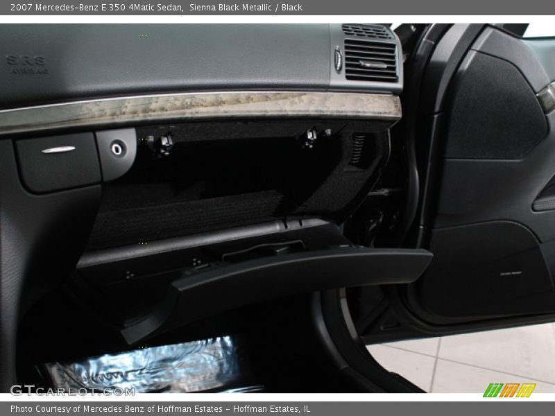 Sienna Black Metallic / Black 2007 Mercedes-Benz E 350 4Matic Sedan