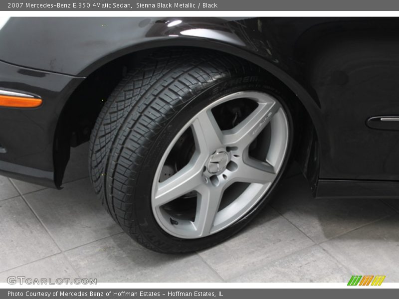 Sienna Black Metallic / Black 2007 Mercedes-Benz E 350 4Matic Sedan
