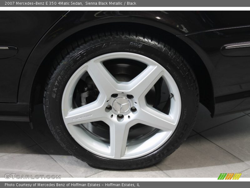 Sienna Black Metallic / Black 2007 Mercedes-Benz E 350 4Matic Sedan