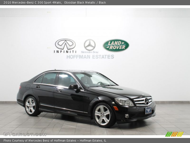 Obsidian Black Metallic / Black 2010 Mercedes-Benz C 300 Sport 4Matic