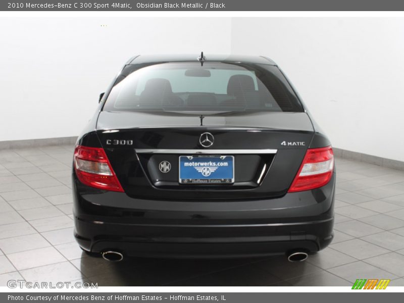 Obsidian Black Metallic / Black 2010 Mercedes-Benz C 300 Sport 4Matic