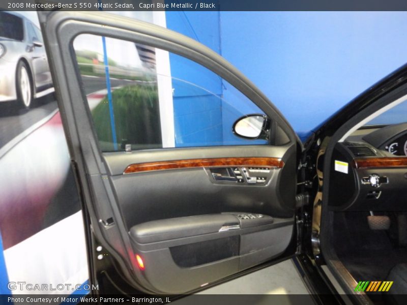 Capri Blue Metallic / Black 2008 Mercedes-Benz S 550 4Matic Sedan