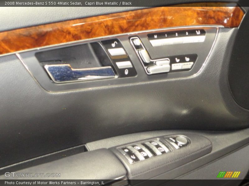 Capri Blue Metallic / Black 2008 Mercedes-Benz S 550 4Matic Sedan