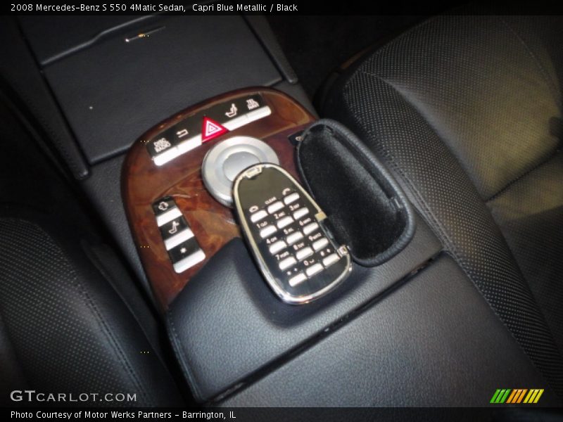 Capri Blue Metallic / Black 2008 Mercedes-Benz S 550 4Matic Sedan