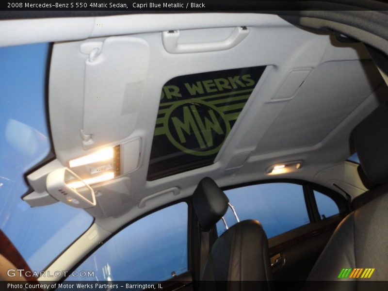 Capri Blue Metallic / Black 2008 Mercedes-Benz S 550 4Matic Sedan