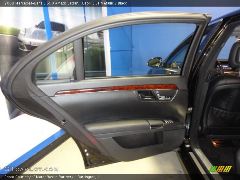 Capri Blue Metallic / Black 2008 Mercedes-Benz S 550 4Matic Sedan
