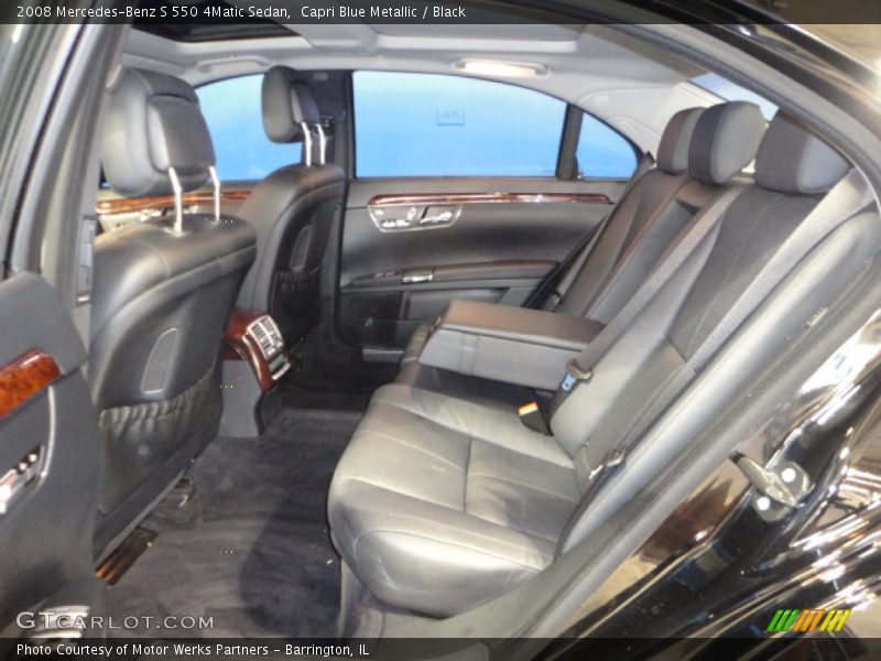 Capri Blue Metallic / Black 2008 Mercedes-Benz S 550 4Matic Sedan