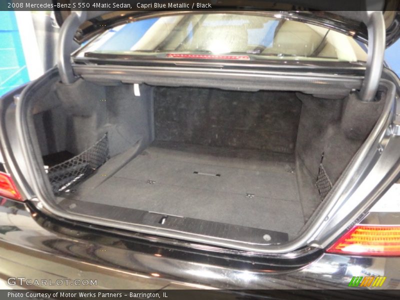 Capri Blue Metallic / Black 2008 Mercedes-Benz S 550 4Matic Sedan