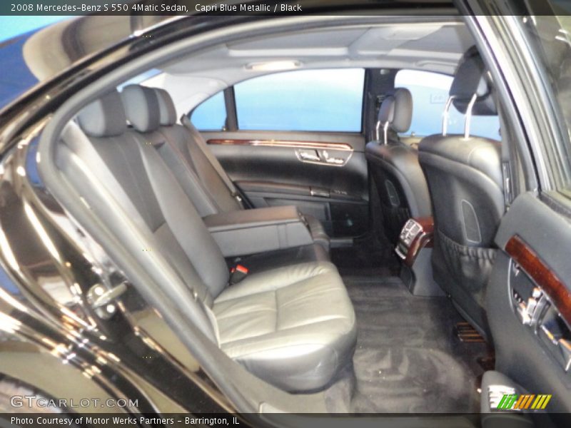 Capri Blue Metallic / Black 2008 Mercedes-Benz S 550 4Matic Sedan