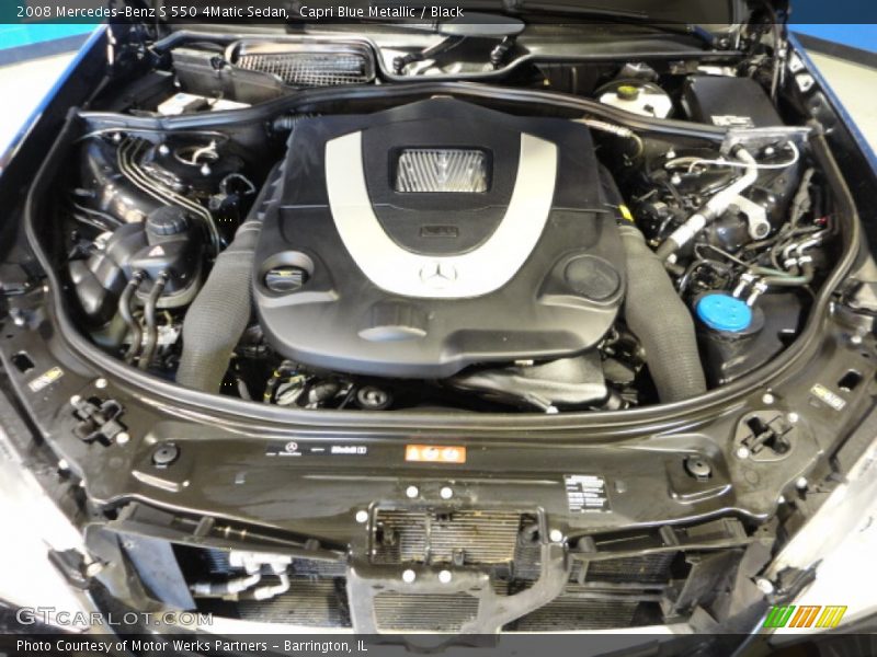 Capri Blue Metallic / Black 2008 Mercedes-Benz S 550 4Matic Sedan