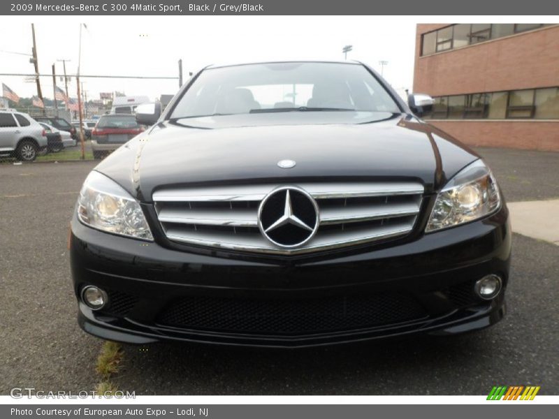 Black / Grey/Black 2009 Mercedes-Benz C 300 4Matic Sport