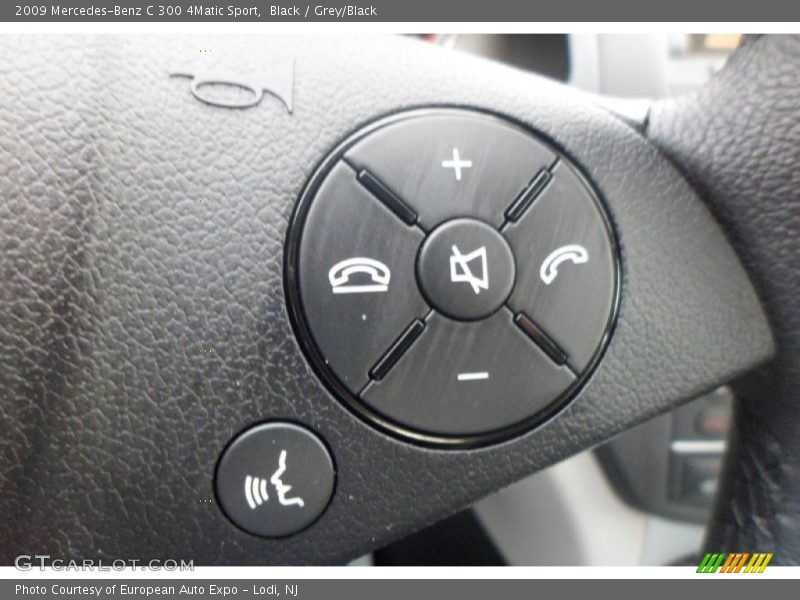 Black / Grey/Black 2009 Mercedes-Benz C 300 4Matic Sport