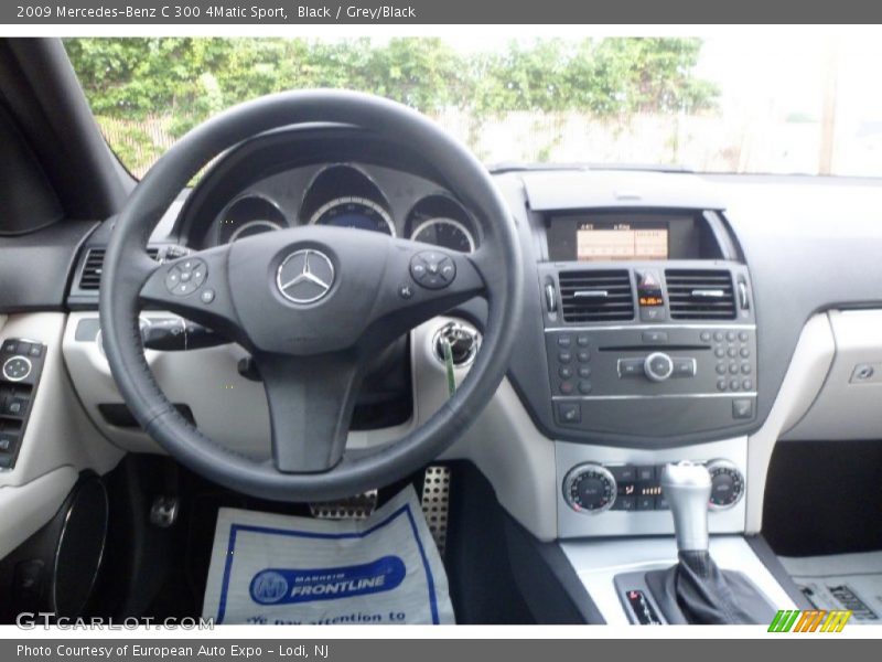 Black / Grey/Black 2009 Mercedes-Benz C 300 4Matic Sport