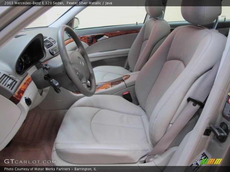 Pewter Silver Metallic / Java 2003 Mercedes-Benz E 320 Sedan