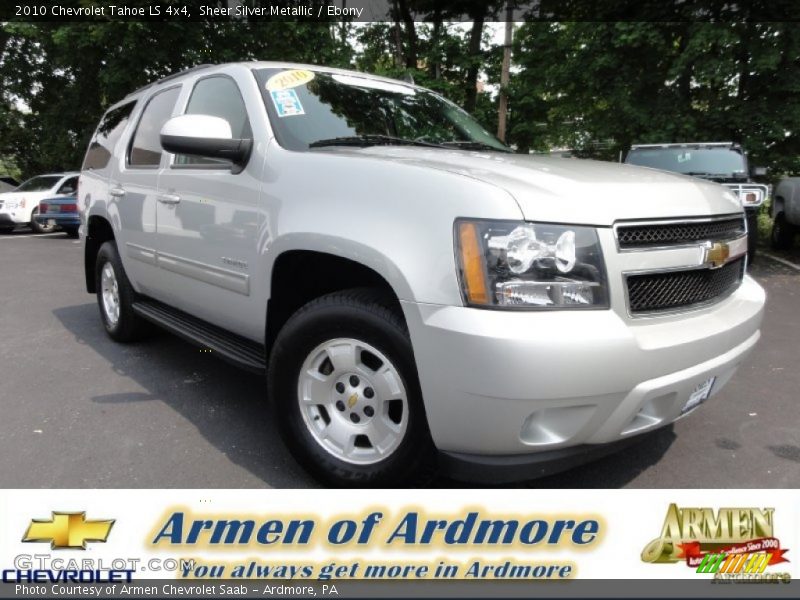 Sheer Silver Metallic / Ebony 2010 Chevrolet Tahoe LS 4x4