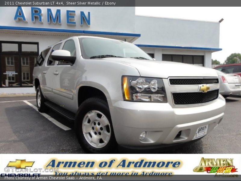 Sheer Silver Metallic / Ebony 2011 Chevrolet Suburban LT 4x4