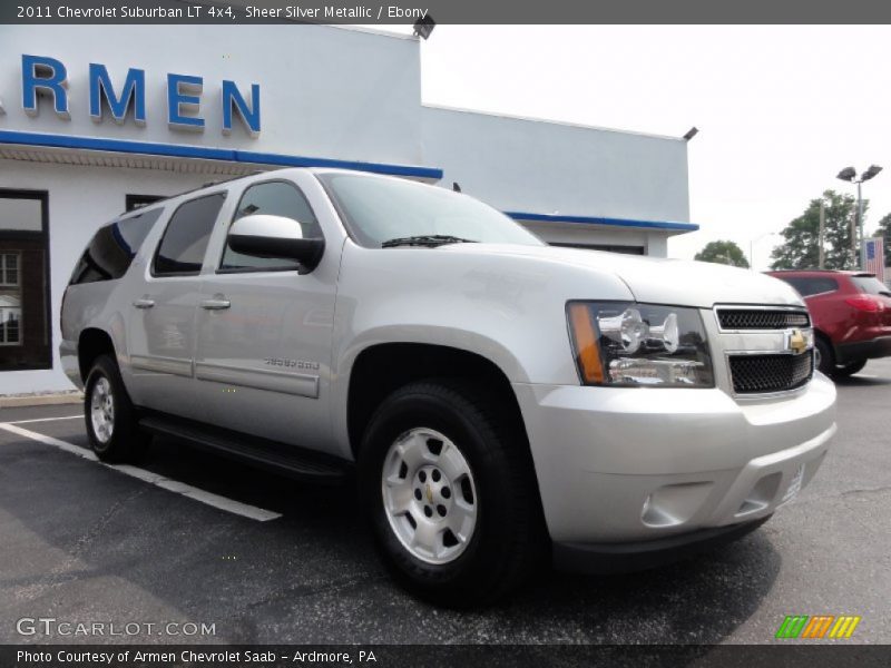 Sheer Silver Metallic / Ebony 2011 Chevrolet Suburban LT 4x4