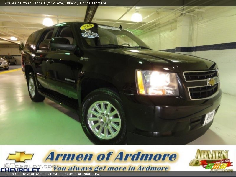 Black / Light Cashmere 2009 Chevrolet Tahoe Hybrid 4x4