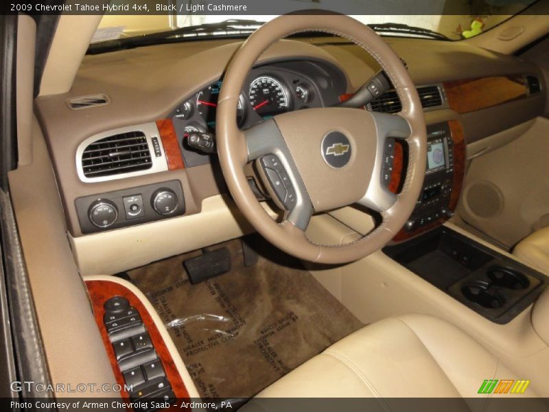 Black / Light Cashmere 2009 Chevrolet Tahoe Hybrid 4x4