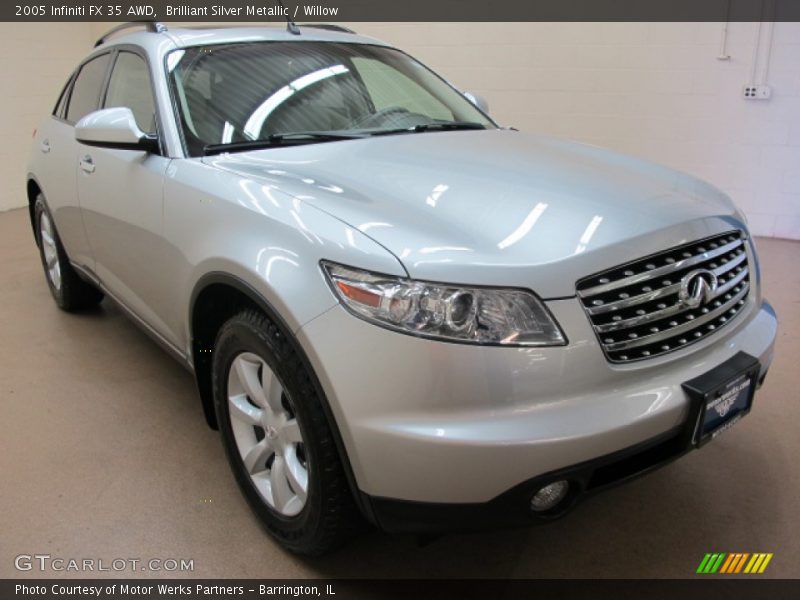 Brilliant Silver Metallic / Willow 2005 Infiniti FX 35 AWD