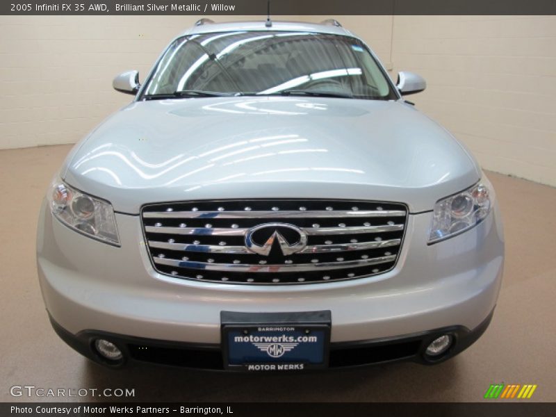 Brilliant Silver Metallic / Willow 2005 Infiniti FX 35 AWD