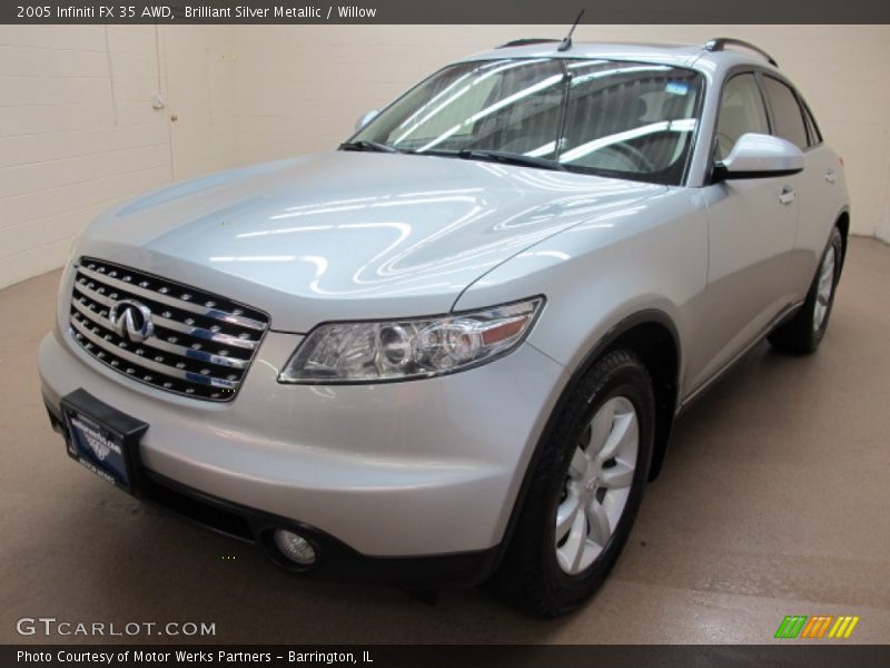 Brilliant Silver Metallic / Willow 2005 Infiniti FX 35 AWD