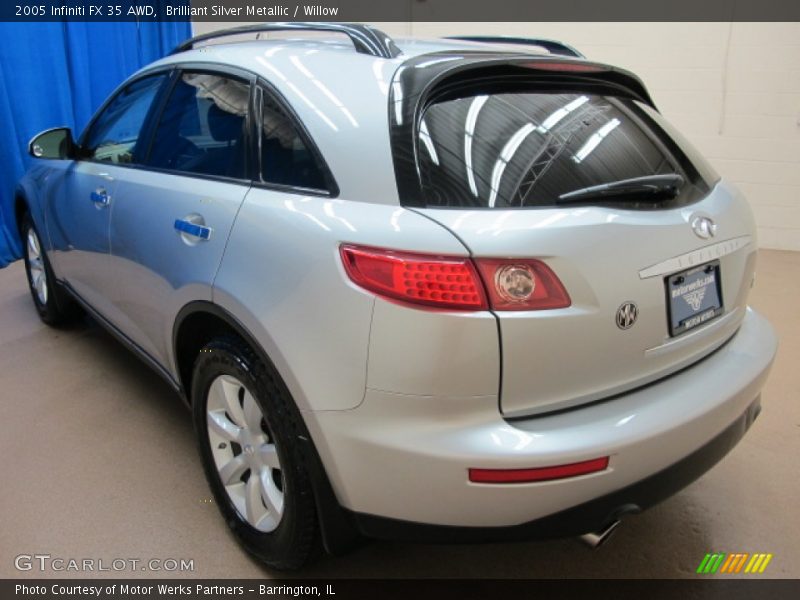 Brilliant Silver Metallic / Willow 2005 Infiniti FX 35 AWD