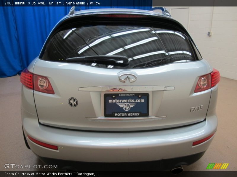 Brilliant Silver Metallic / Willow 2005 Infiniti FX 35 AWD