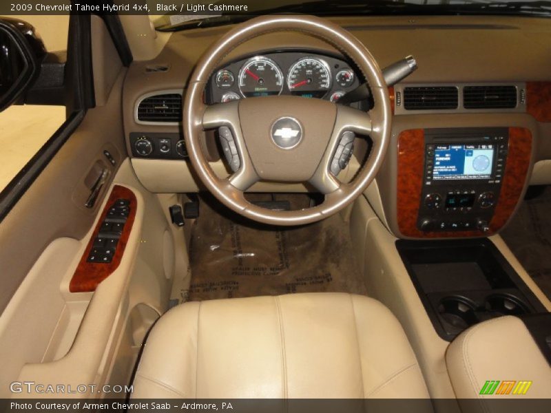 Black / Light Cashmere 2009 Chevrolet Tahoe Hybrid 4x4