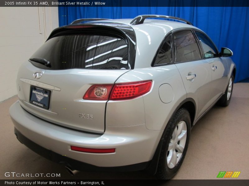 Brilliant Silver Metallic / Willow 2005 Infiniti FX 35 AWD