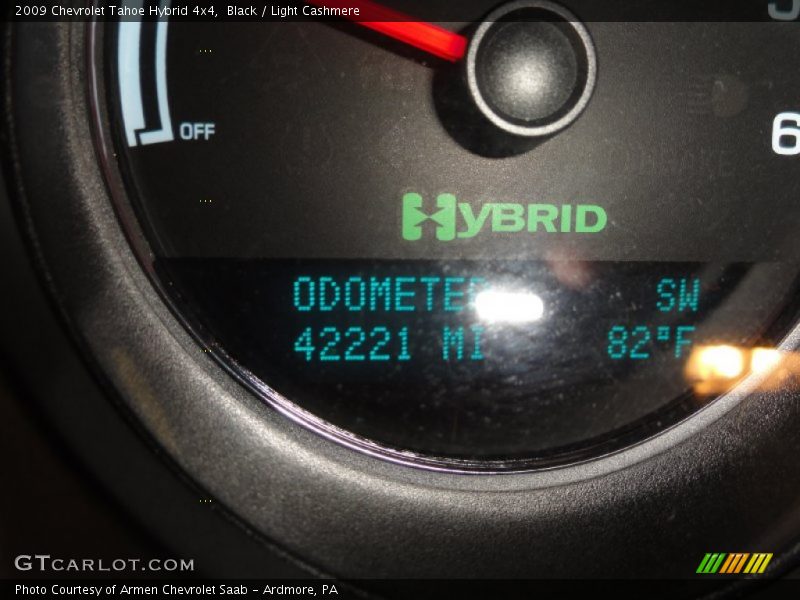 Black / Light Cashmere 2009 Chevrolet Tahoe Hybrid 4x4