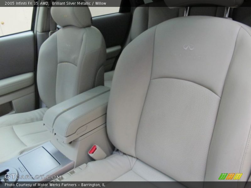 Brilliant Silver Metallic / Willow 2005 Infiniti FX 35 AWD