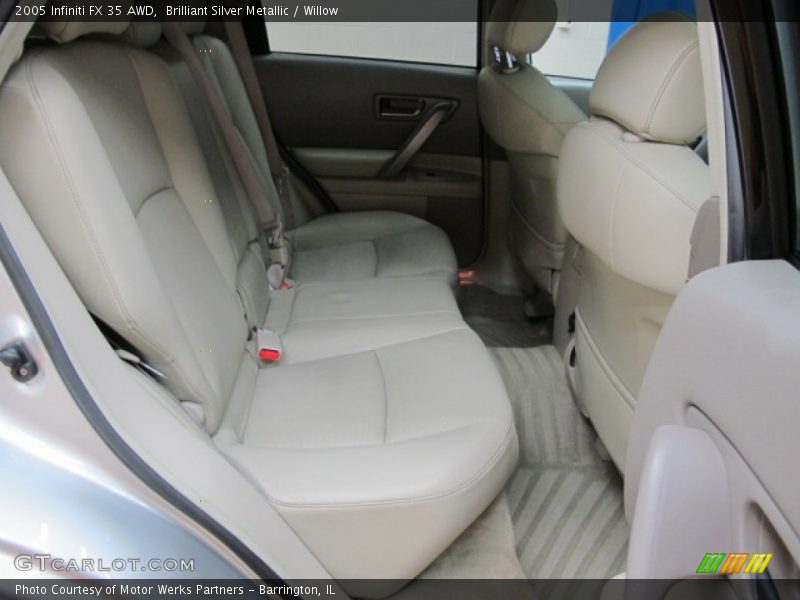 Brilliant Silver Metallic / Willow 2005 Infiniti FX 35 AWD