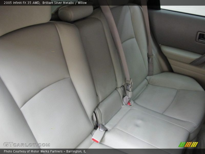 Brilliant Silver Metallic / Willow 2005 Infiniti FX 35 AWD