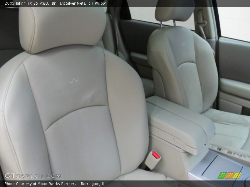 Brilliant Silver Metallic / Willow 2005 Infiniti FX 35 AWD