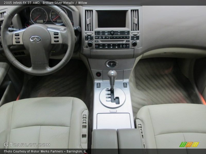 Brilliant Silver Metallic / Willow 2005 Infiniti FX 35 AWD