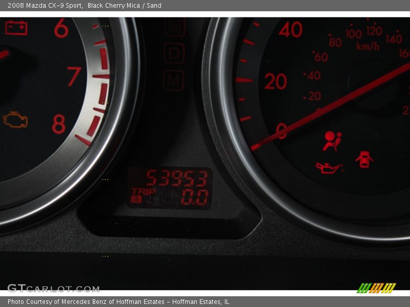 Black Cherry Mica / Sand 2008 Mazda CX-9 Sport