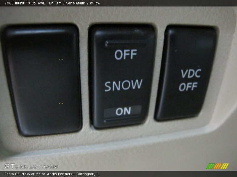 Controls of 2005 FX 35 AWD