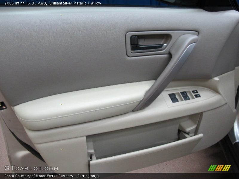 Brilliant Silver Metallic / Willow 2005 Infiniti FX 35 AWD