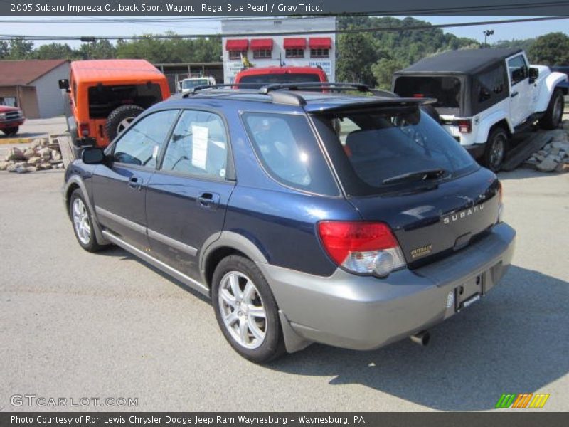 Regal Blue Pearl / Gray Tricot 2005 Subaru Impreza Outback Sport Wagon