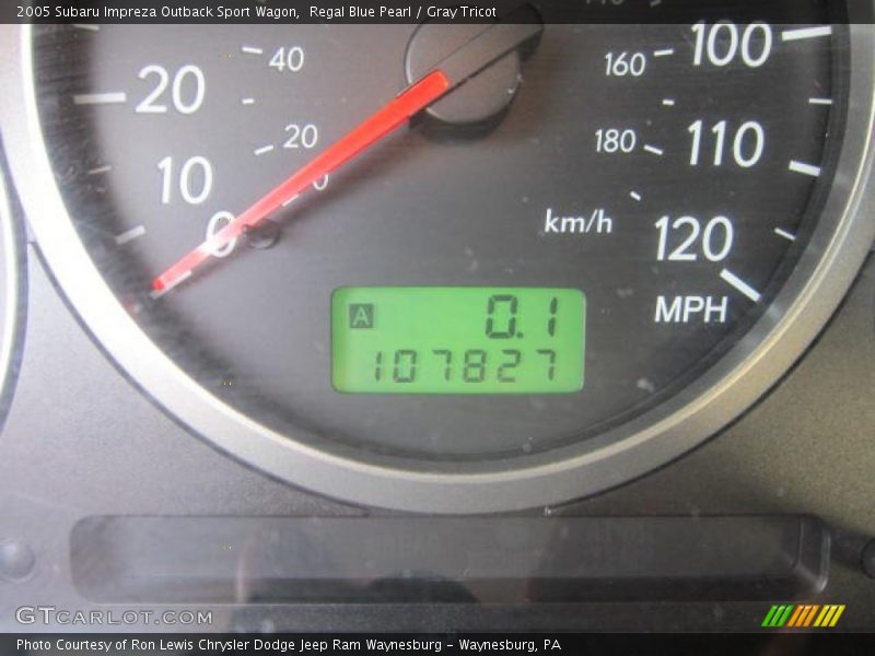 Regal Blue Pearl / Gray Tricot 2005 Subaru Impreza Outback Sport Wagon