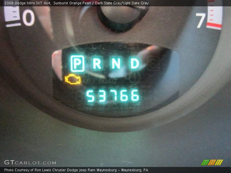 Sunburst Orange Pearl / Dark Slate Gray/Light Slate Gray 2008 Dodge Nitro SXT 4x4