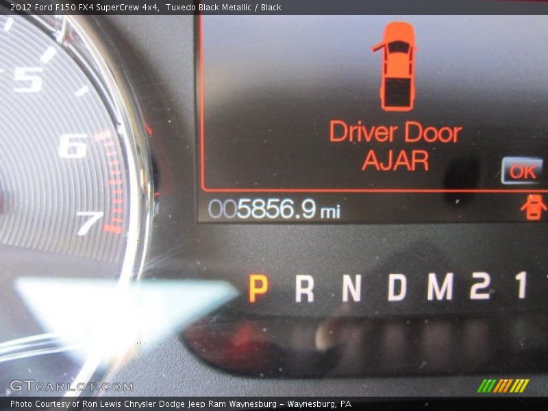 Tuxedo Black Metallic / Black 2012 Ford F150 FX4 SuperCrew 4x4